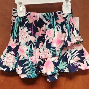 Oshkosh B'Gosh Navy Floral Print Skirt 2T NWT